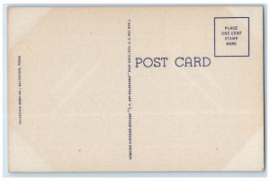 1940 John Sealy Hospital Group State Medical College Galveston Texas TX Postcard