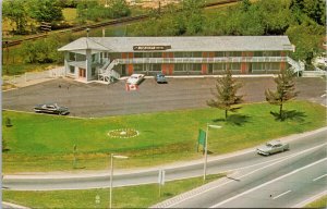 The Muskokan Motel Gravenhurst Ontario ON Muskoka Birdseye Unused Postcard F85