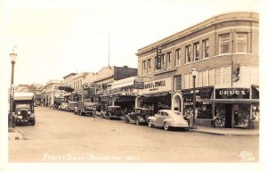 Bremerton Washington Drug Store  Street Scene Real Photo Postcard AA27570