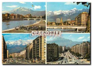 Modern Postcard Grenoble and the Vercors Telepherique Bridge door and France ...