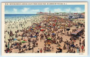 2 Postcards WILDWOOD by the SEA, NJ~ Beach Club OCEAN PIER Ferris Wheel c1930s