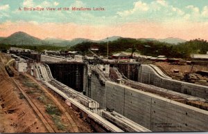Panama Canal Birds Eye View Of The MIraflores Locks