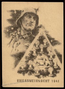 3rd Reich Germany 1941 Front-Front Weihnacht Christmas Card FELDPOST Cover 99510