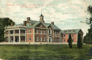 Postcard Early View of Woman's Building, University of Illinois, Champaign, IL.