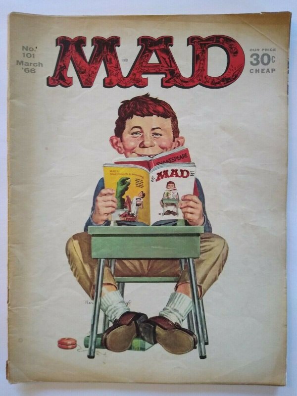 MAD Magazine March 1966 #101 Movies TV Voyage To The Bottom Of The Sea Sandpiper 