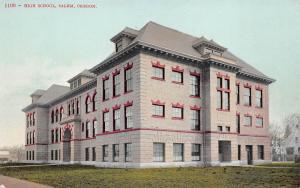 Salem Oregon c1910 Postcard High School