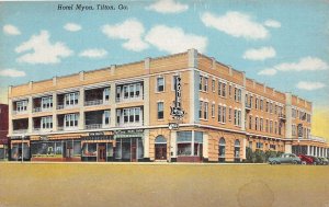 J53/ Tifton Georgia Postcard c1940s Hotel Myon Building 30