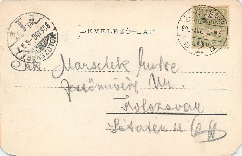 Szekesfehervar 1905 Hungary lower corners damaged