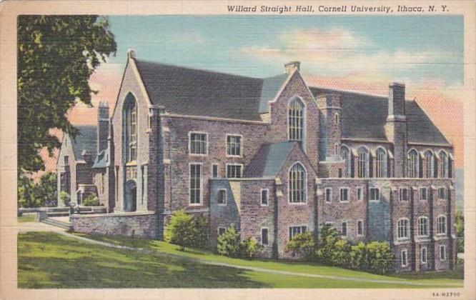 New York Ithaca Willard Straight Hall Cornell University Curteich