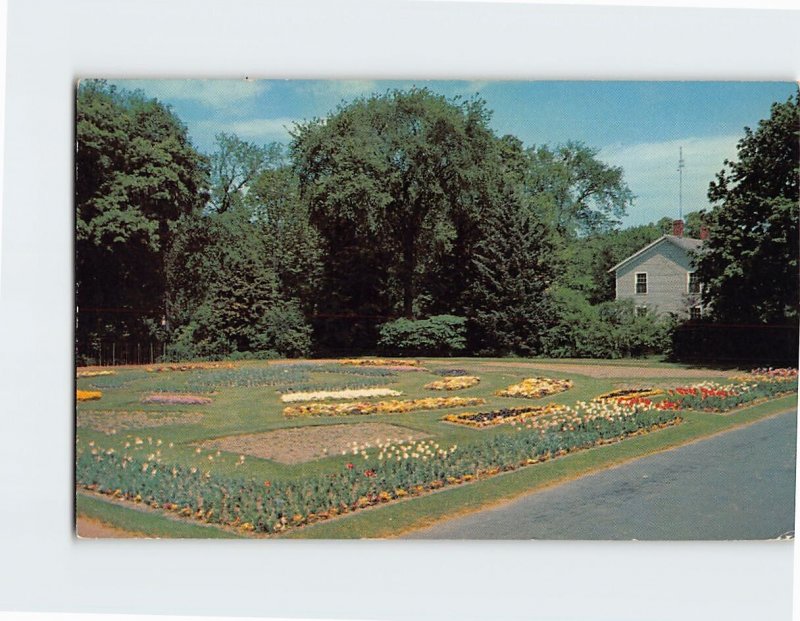 Postcard Flower Beds, Forest Park, Springfield, Massachusetts