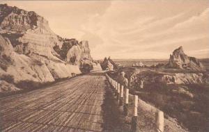 South Dakota Badlands Cedar Pass Badlands National Monument Near Wall Albertype