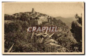 Postcard Old Saint Paul Alps Maritimes general view at the bottom Sea