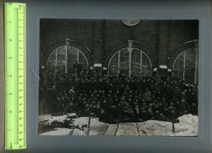 230914 RUSSIA St.Petersburg group of workers of the plant old BIG PHOTO