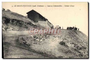 Old Postcard Mont Ventoux Races Last turn Automobiles