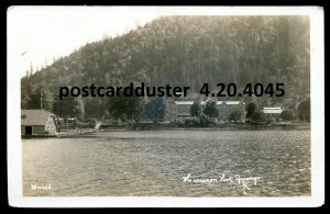 h145 - HARRISON HOT SPRINGS BC 1920s Fraser Valley Real Photo Postcard by Wilson