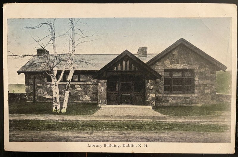 Vintage Postcard 1907-1915 Library Building, Dublin, New Hampshire (NH)