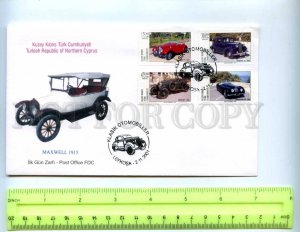 410023 Turkish Northern Cyprus 2001 year First Day COVER cars