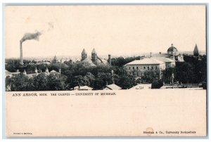 1905 Overlooking Campus University Michigan Ann Harbor Michigan Vintage Postcard