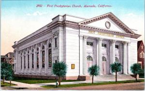 ALAMEDA, CA California    First  PRESBYTERIAN  CHURCH   c1910s   Postcard