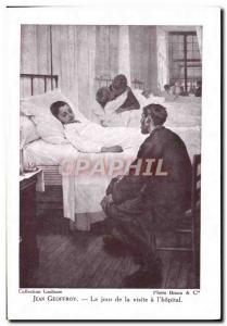 Old Postcard Jean Geoffroy The day of the visit the & # 39hopital