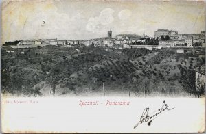 Italy Recanati Panorama Vintage Postcard C188