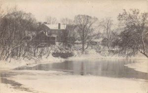 J79/ Elm Grove Wheeling West Virginia RPPC Postcard c1910 Home Creek  193