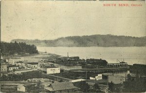 Vintage Postcard; Waterfront View North Bend OR Coos County Posted 1922