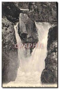 Postcard Old Servoz Groges Diosaz Cascade Barme Rousse