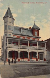 J75/ Nazareth Pennsylvania Postcard c1910 Baronial Hotel Building 142