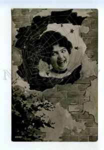 521882 Actress WITCH & SPIDER & silk Vintage PHOTO Collage postcard #1