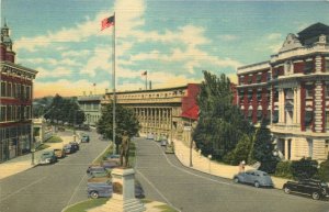 Civic Center, Riverside Avenue Spokane, Washington Vintage Postcard