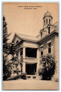 c1940 Union House Xavier University Cincinnati Ohio OH Antique Unposted Postcard