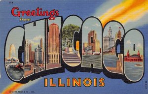 Greetings from Chicago, Illinois Large Letter Unused 