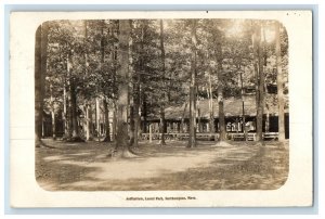 c1910 Auditorium Laurel Park Eddy Make Northampton MA RPPC Photo Postcard