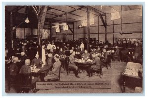 1919 Merritt Hall, Enlisted Men's Club of Camp Merritt NJ Antique Postcard