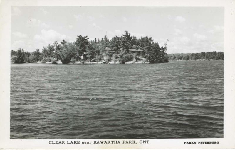 Clear Lake near Kawartha Park Ontario OMN Parks Peterboro RPPC Postcard E13