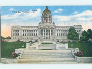 Linen POSTCARD FROM Frankfort Kentucky KY HM9629