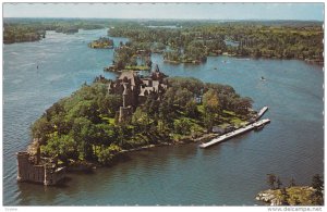 Aerial View, Boldt Castle, Heart Island, THOUSAND ISLANDS, Ontario, Canada, 4...