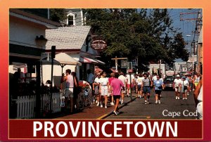 Massachusetts Cape Cod Provincetown Street Scene