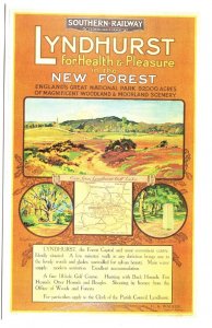 Lyndhurst New Forest, Southern Railway, Map, Hampshire, England