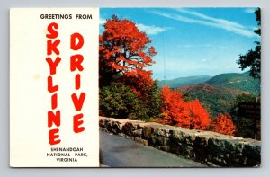 Greetings From Skyline Drive Virginia Posted 1965 Shenandoah National Park