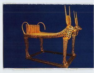 Postcard Tutankhamen's Treasures The Egyptian Museum Cairo Egypt