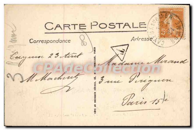 Old Postcard Cayeux Sur Mer Brighthon Palace Hotel ensabl