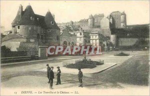 Old Postcard Dieppe Turrets and the Chateau