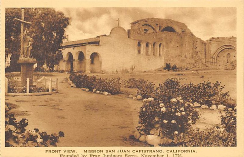 Front View Mission San Juan Capistrano San Juan Capistrano California  