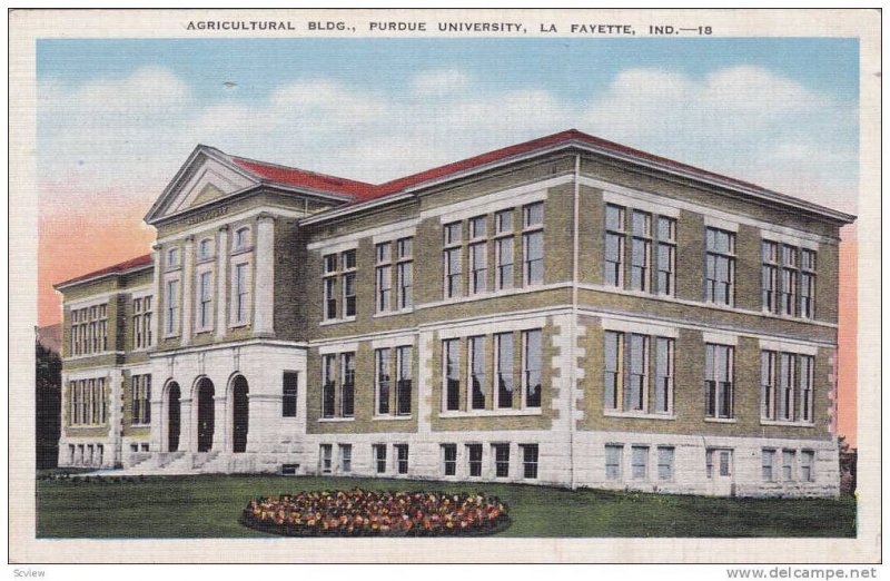 Exterior, Agricultural Bldg., Purdue University, Lafayette, Indiana, 30-40s