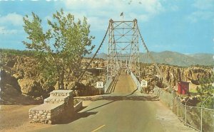 Canon City CO Royal Gorge Suspension Bridge Chrome Postcard Unused Serrated Edge