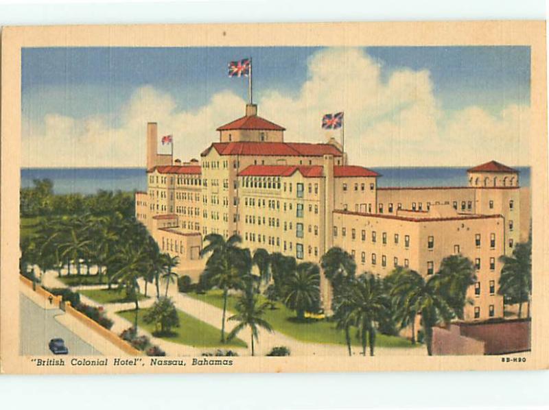 Vintage Post Card British Colonial Hotel Nassau Bahamas   # 3741