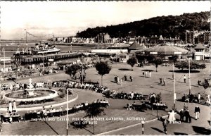 RPPC Rothesay Isle Of Bute, Scotland  PUTTING GREEN~PIER~WINTER GARDENS Postcard