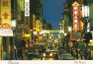 California San Francisco Chinatown Grant Avenue At Night